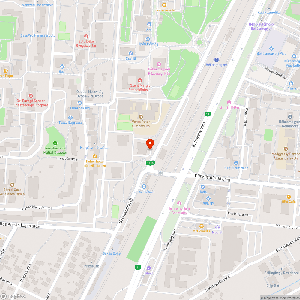 Kiégett a lámpa bejelentés helye