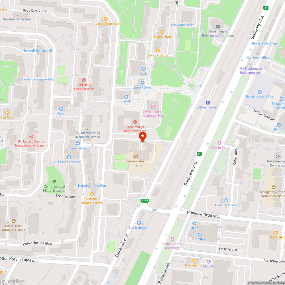 Kiégett lámpa bejelentés helye