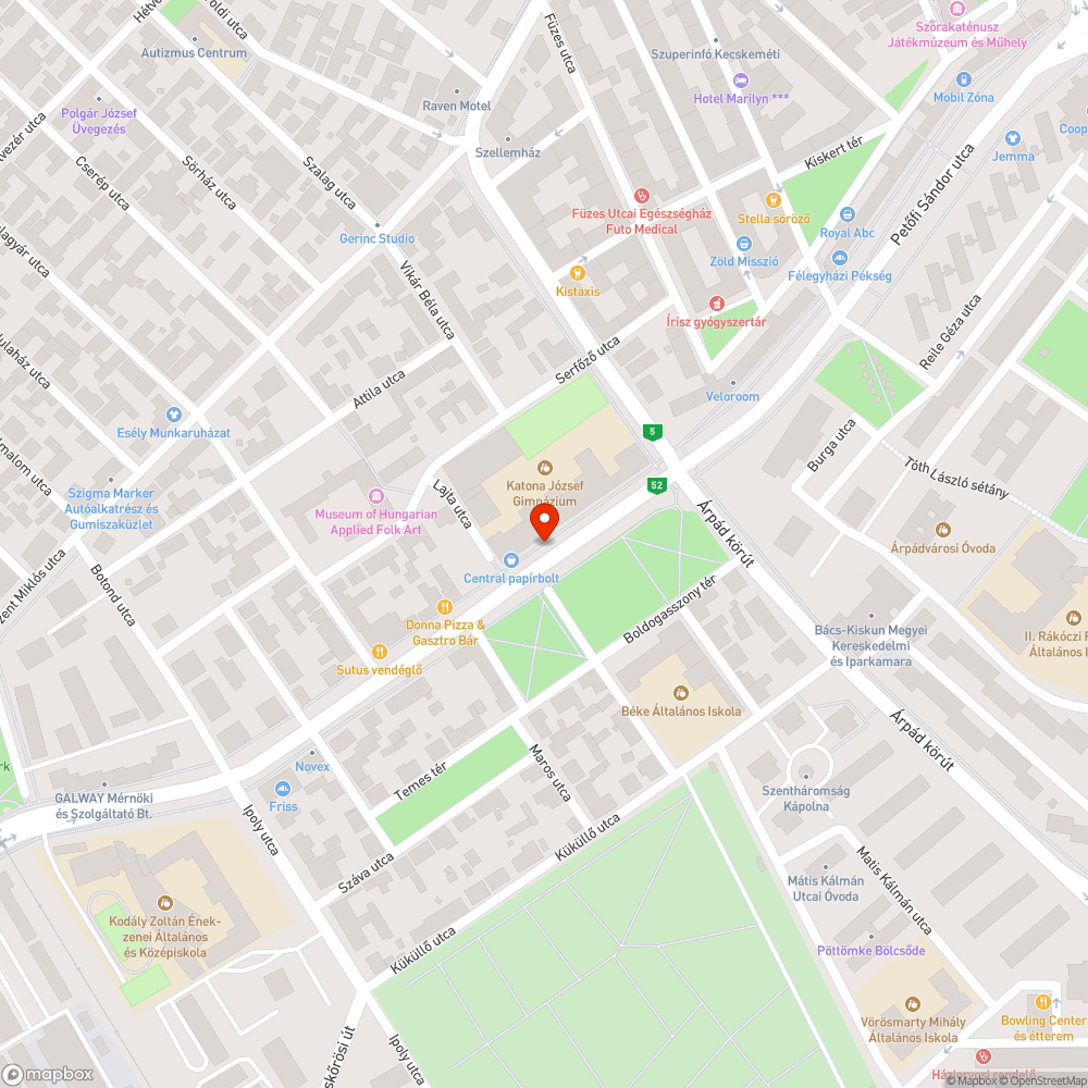 Nem működik a közvilágítás a Dózsa György úton bejelentés helye