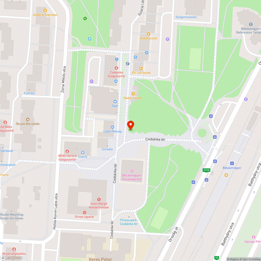 Kiégett lámpa bejelentés helye