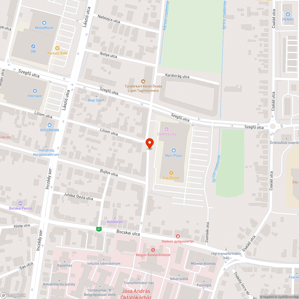 Szemetes utcaszakasz bejelentés helye