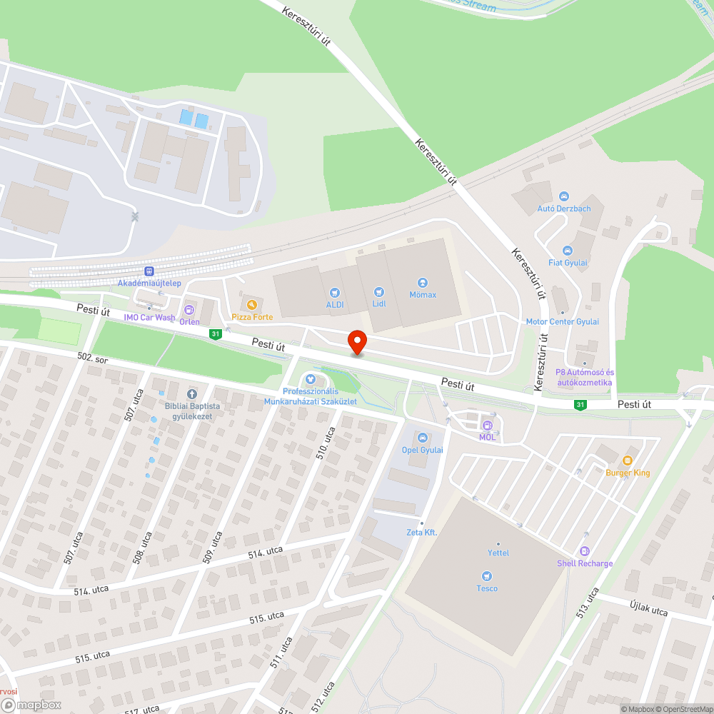 Vízmegállás útsüllyedés miatt bejelentés helye