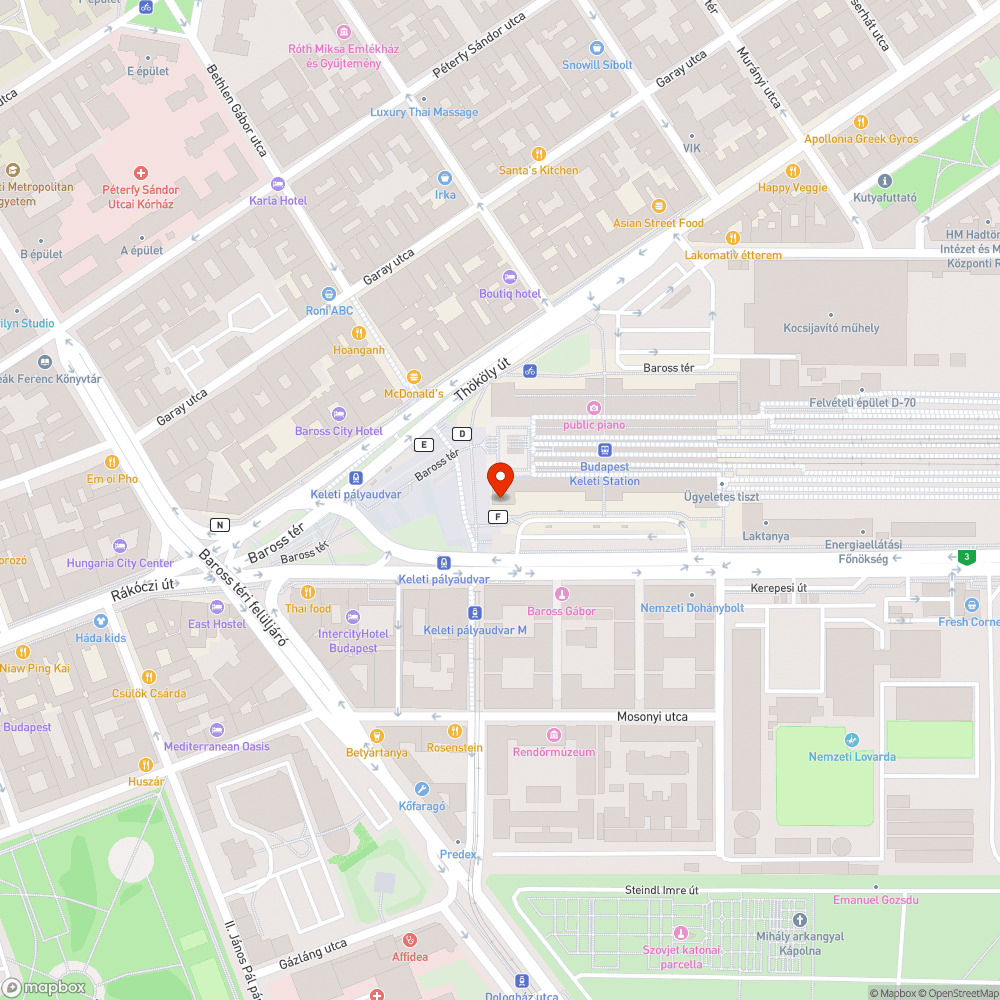 Bubi állomás bejelentés helye