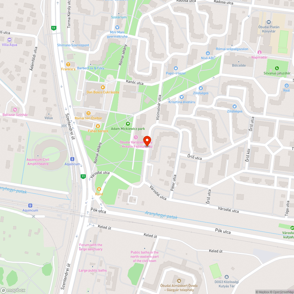 Kátyú, Vízimolnár utca, 3. kerület bejelentés helye