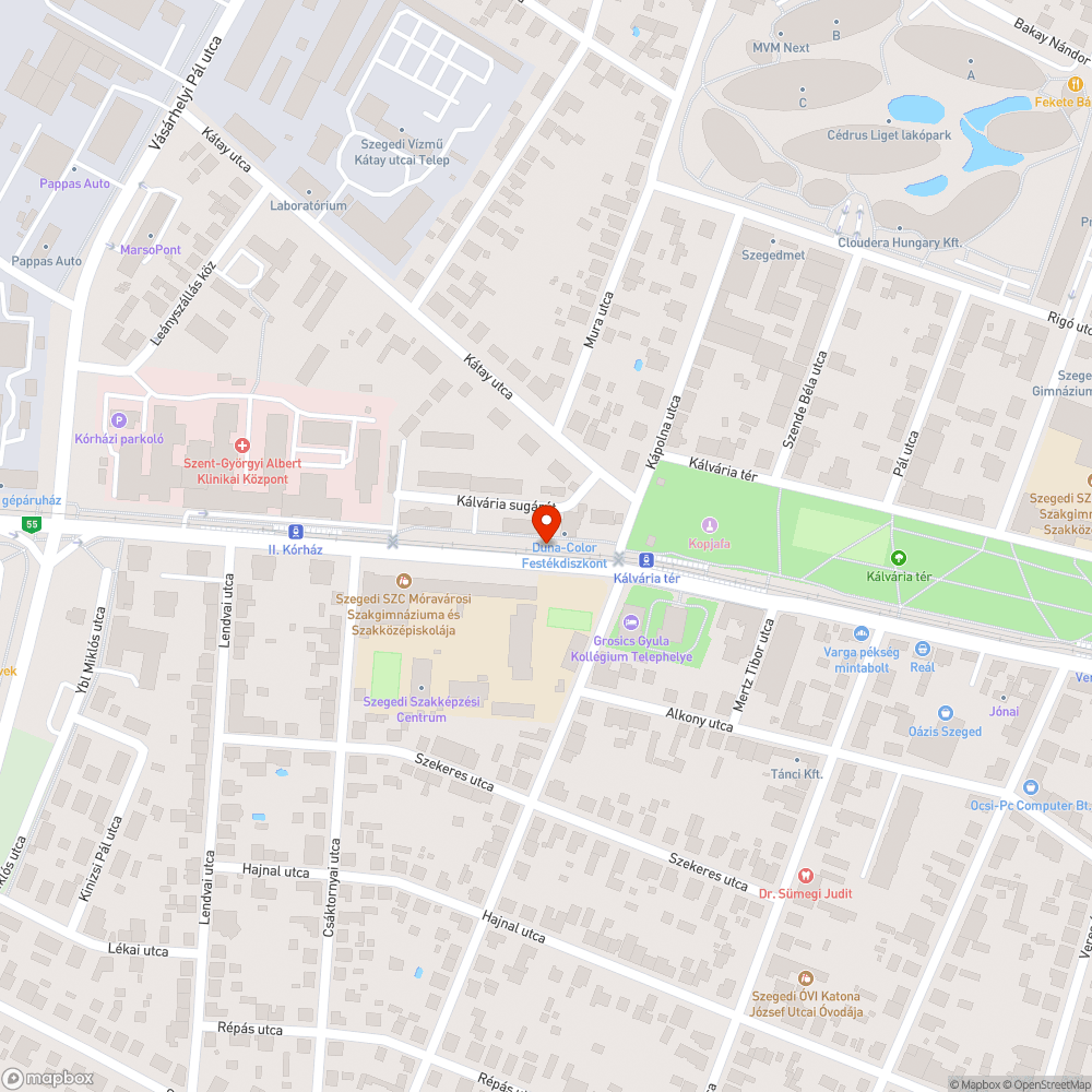 Eldugult lefolyó a Kálvária sugárúton bejelentés helye