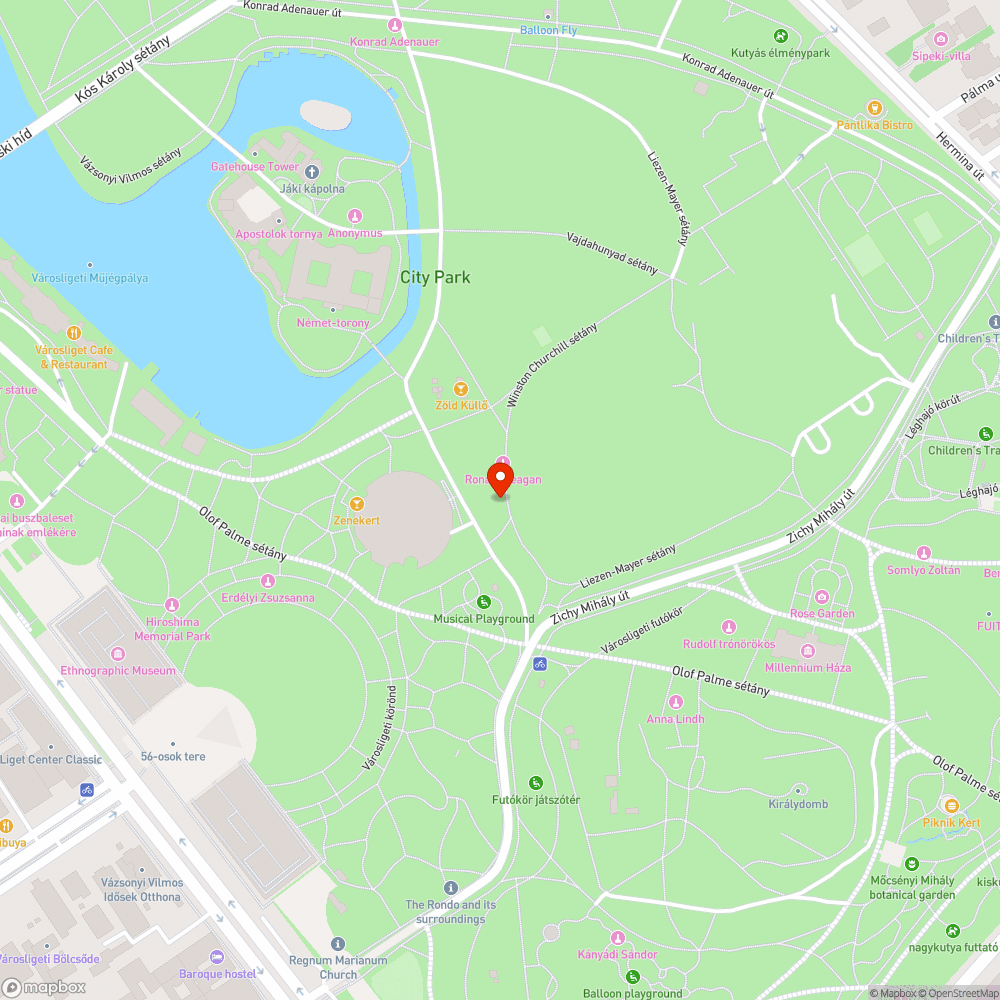 Liget - rozsdás kapcsoló szekrény bejelentés helye