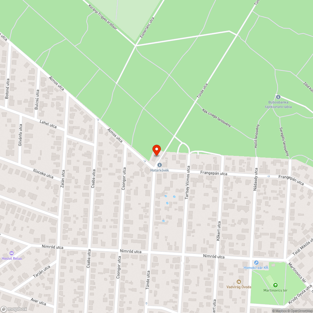 Kidőlt tábla bejelentés helye