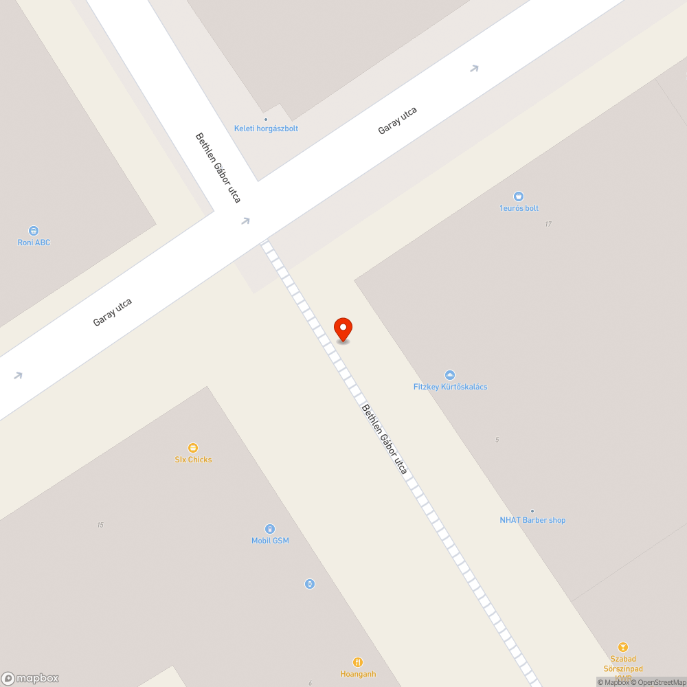 Elhagyott kerékpár bejelentés helye