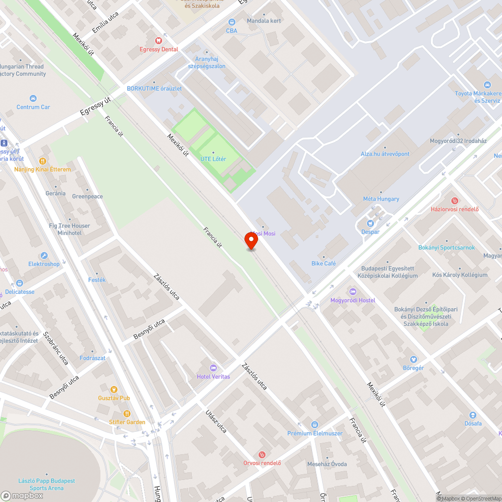 Zöldterületen való parkolás bejelentés helye