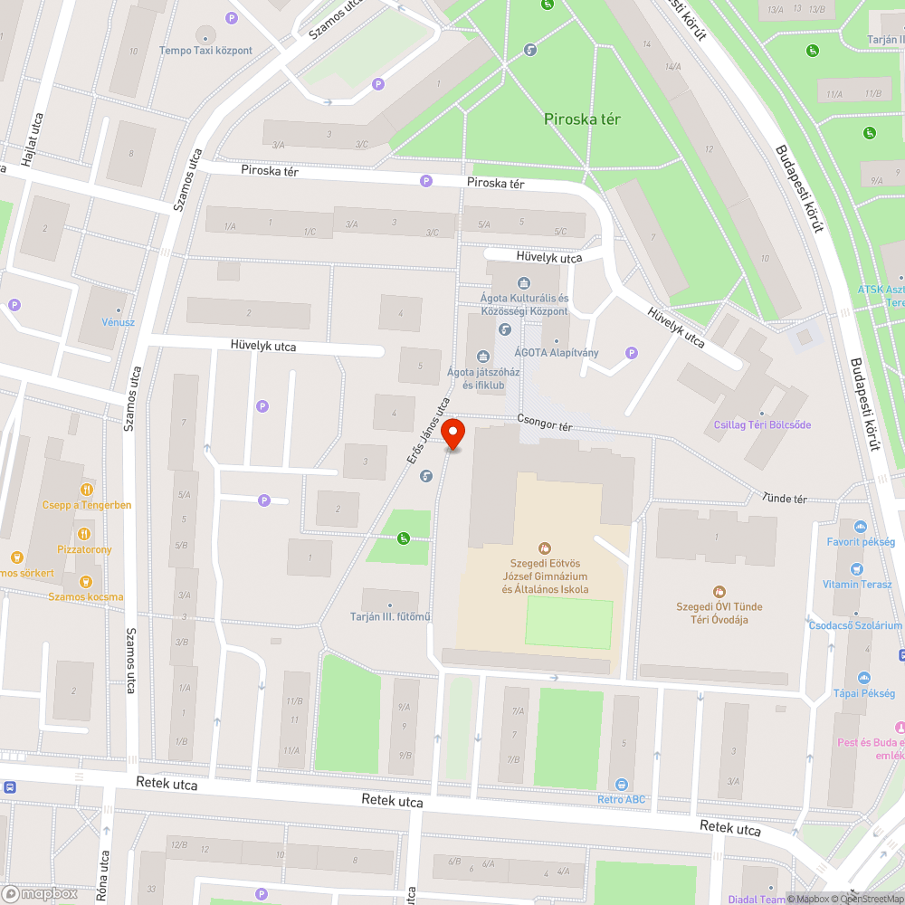 Törött tetejű szemetes - Csongor tér bejelentés helye