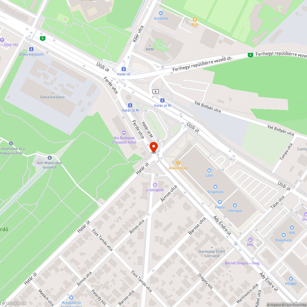 Közlekedési lámpa hiba bejelentés helye