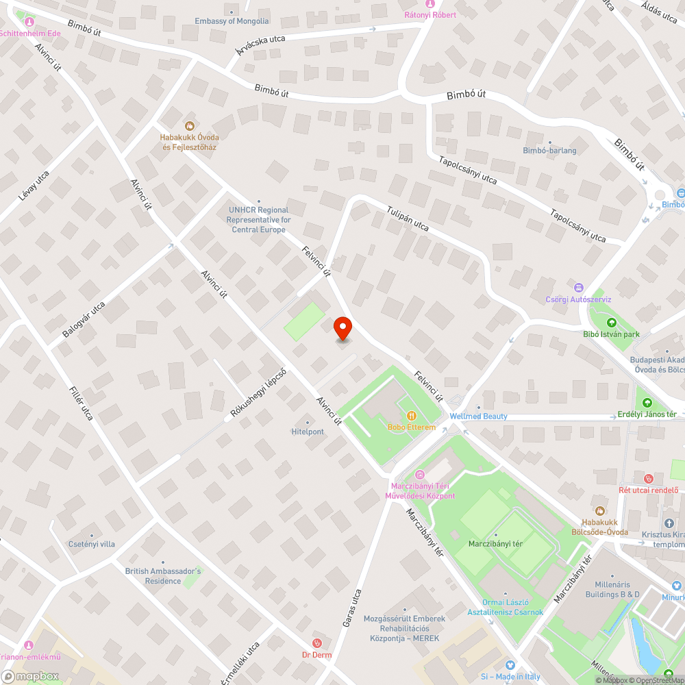 Elhagyott aksi bejelentés helye