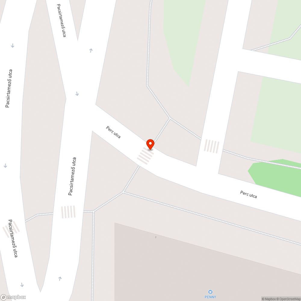 esővíz nem folyik le,  így a zebra használhatatlan bejelentés helye