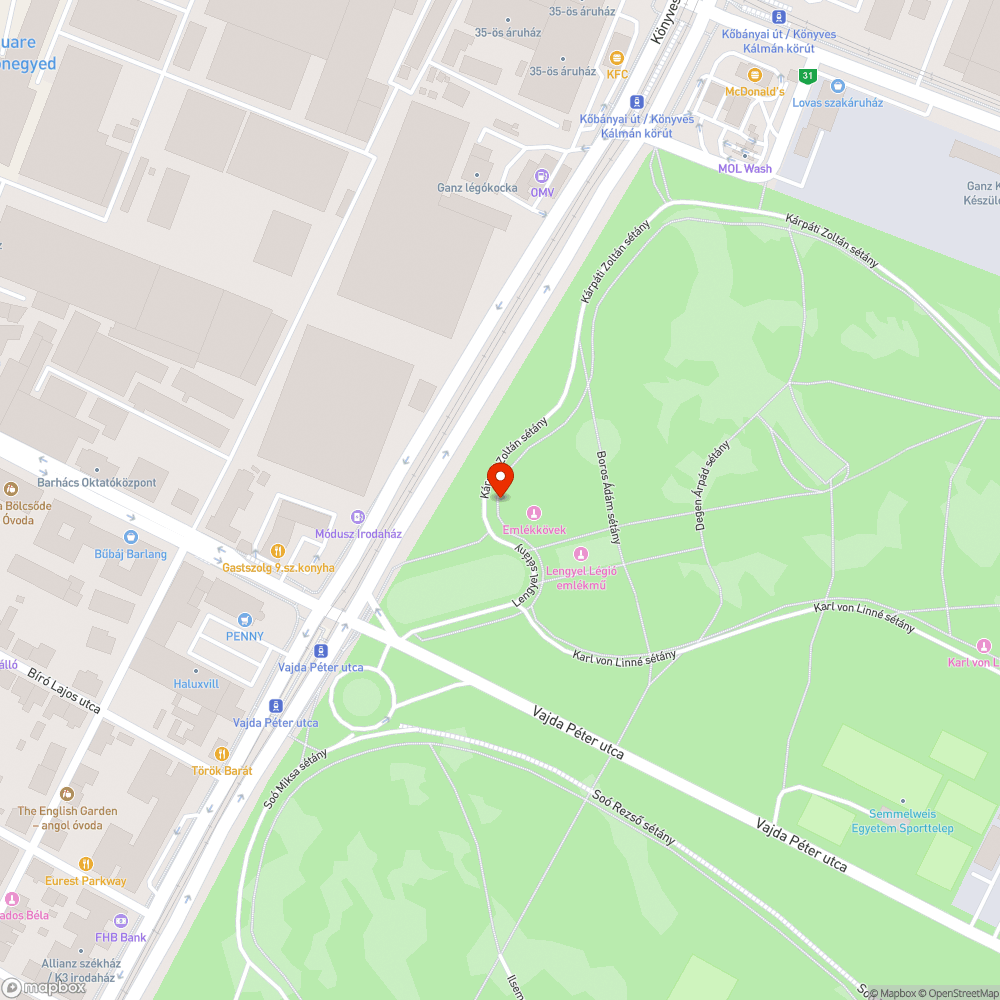 EuroVelo14  - Budapest - Népliget bejelentés helye