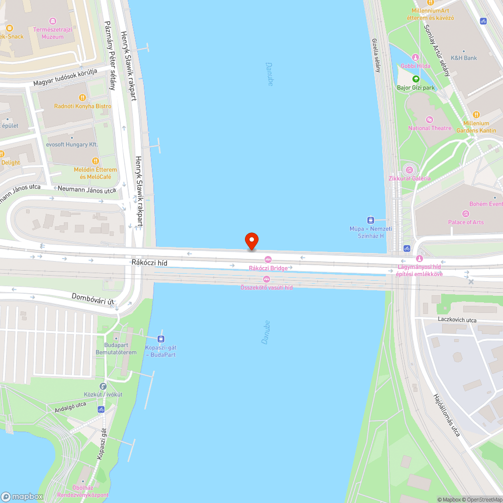 EuroVelo 14 - Budapest - Rákóczi híd bejelentés helye