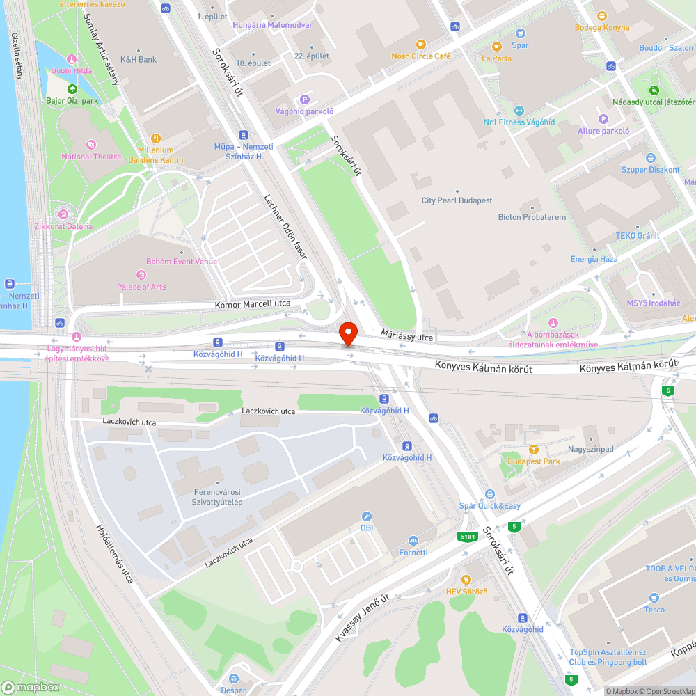 Kerékpárút - villamosok átszálló forgalma - kényelmetlenségek bejelentés helye