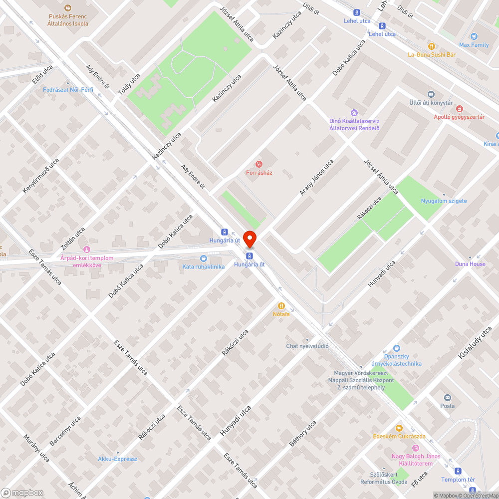 Kidölt korlát bejelentés helye