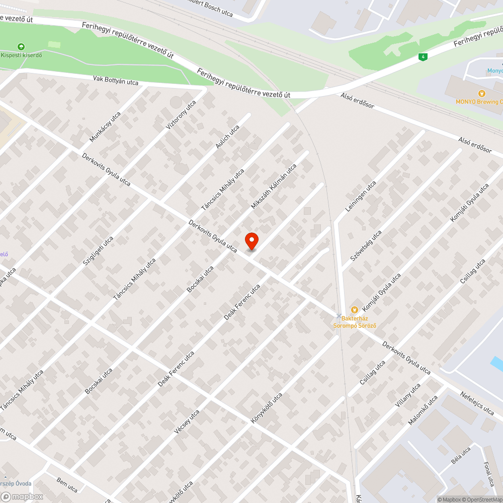 Lefagyott sebességjelző bejelentés helye