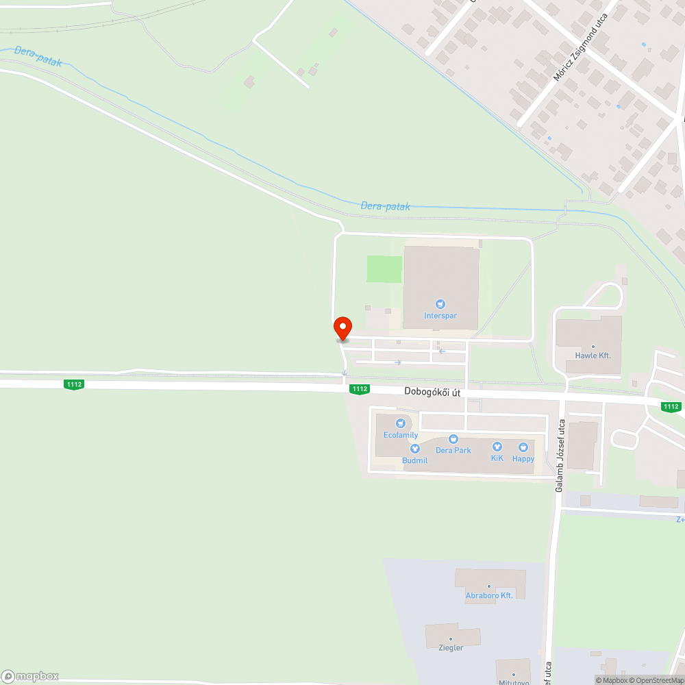 Megborult tábla a Spar parkolóban bejelentés helye