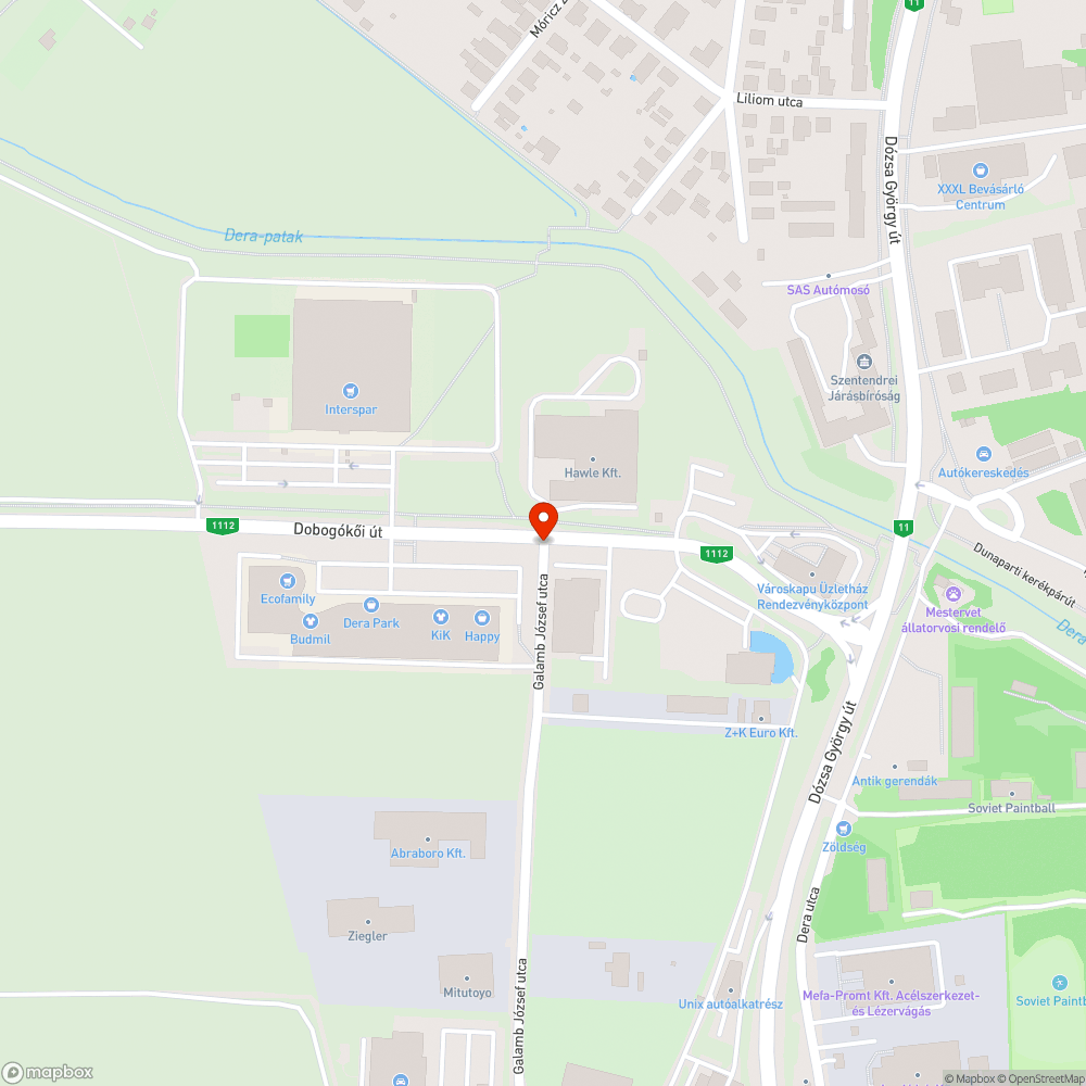 Kiégett lámpa bejelentés helye