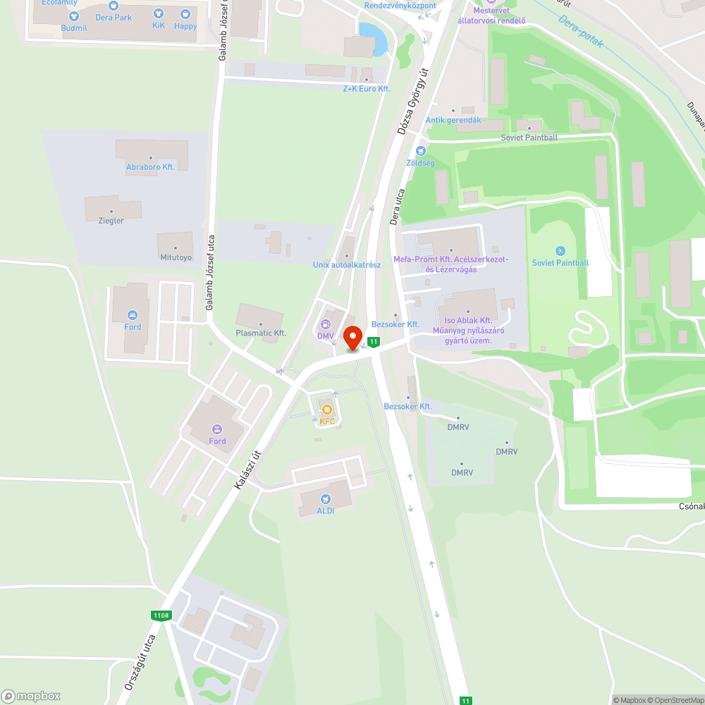 Kiégett lámpa bejelentés helye