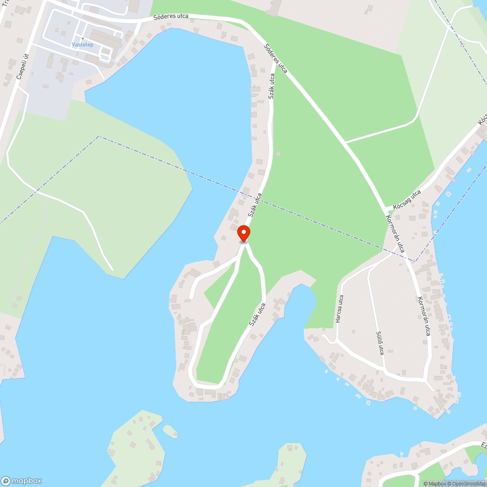 Elhagyott, szennyező járművek a Szák utcában bejelentés helye