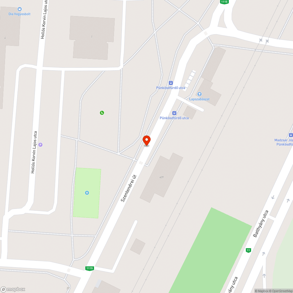 Hibás, félreérthető és balesetveszélyes útfelfestés bejelentés helye