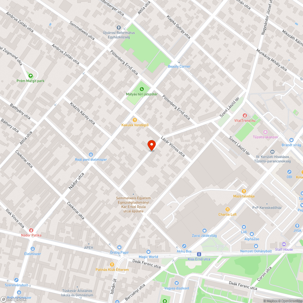 Facsonkok eltávolítása és új fák ültetése bejelentés helye