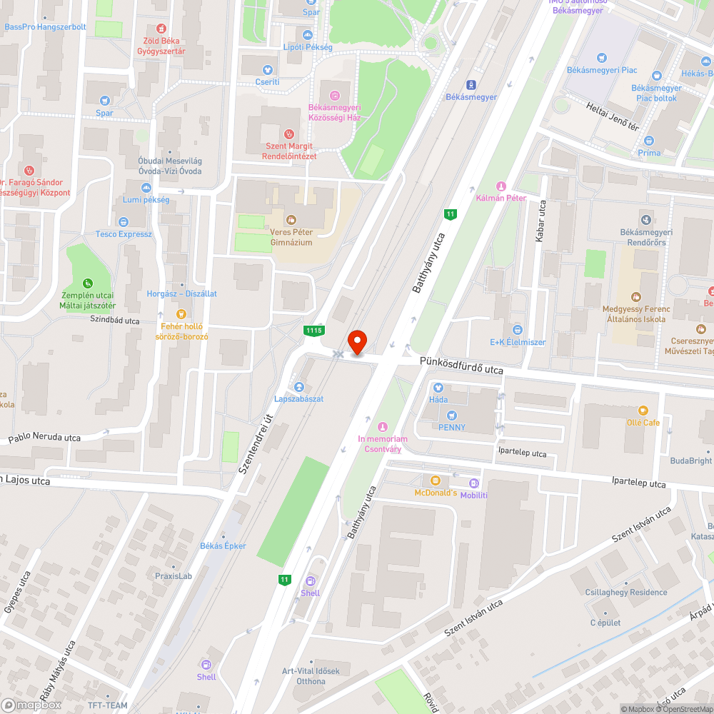 HÉV átjáró áteresztő képessége bejelentés helye