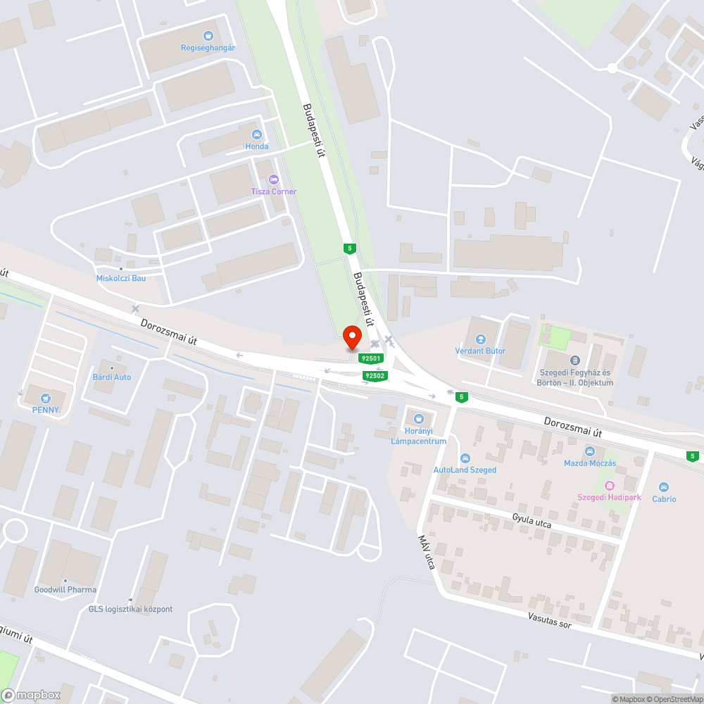 Vasúti átkelőhely bejelentés helye