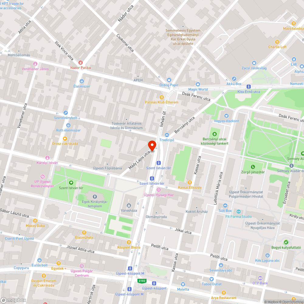 Illegális járdán parkolás bejelentés helye