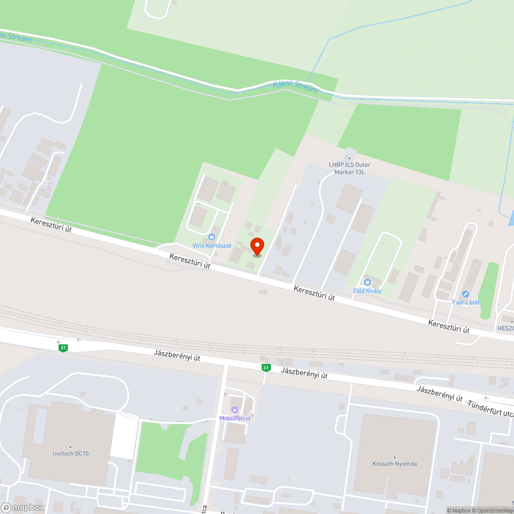 sötét Keresztúri út bejelentés helye