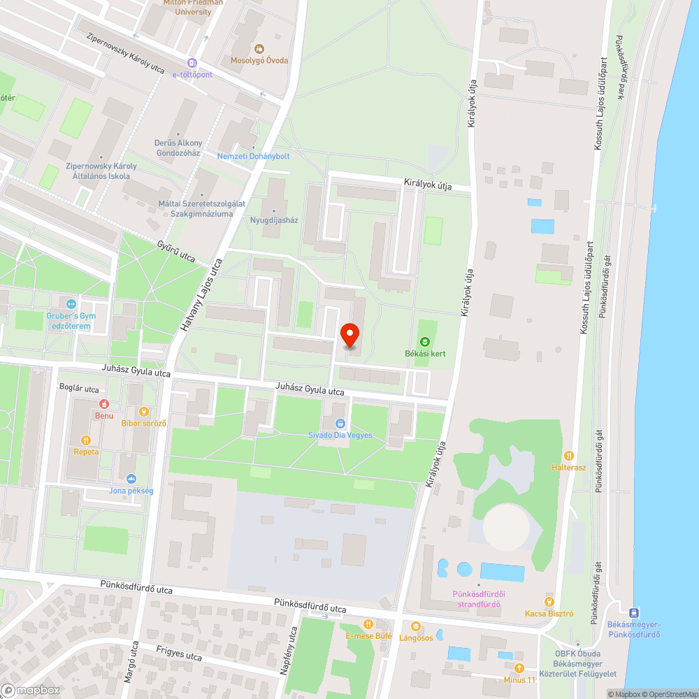 Kiégett lámpa bejelentés helye