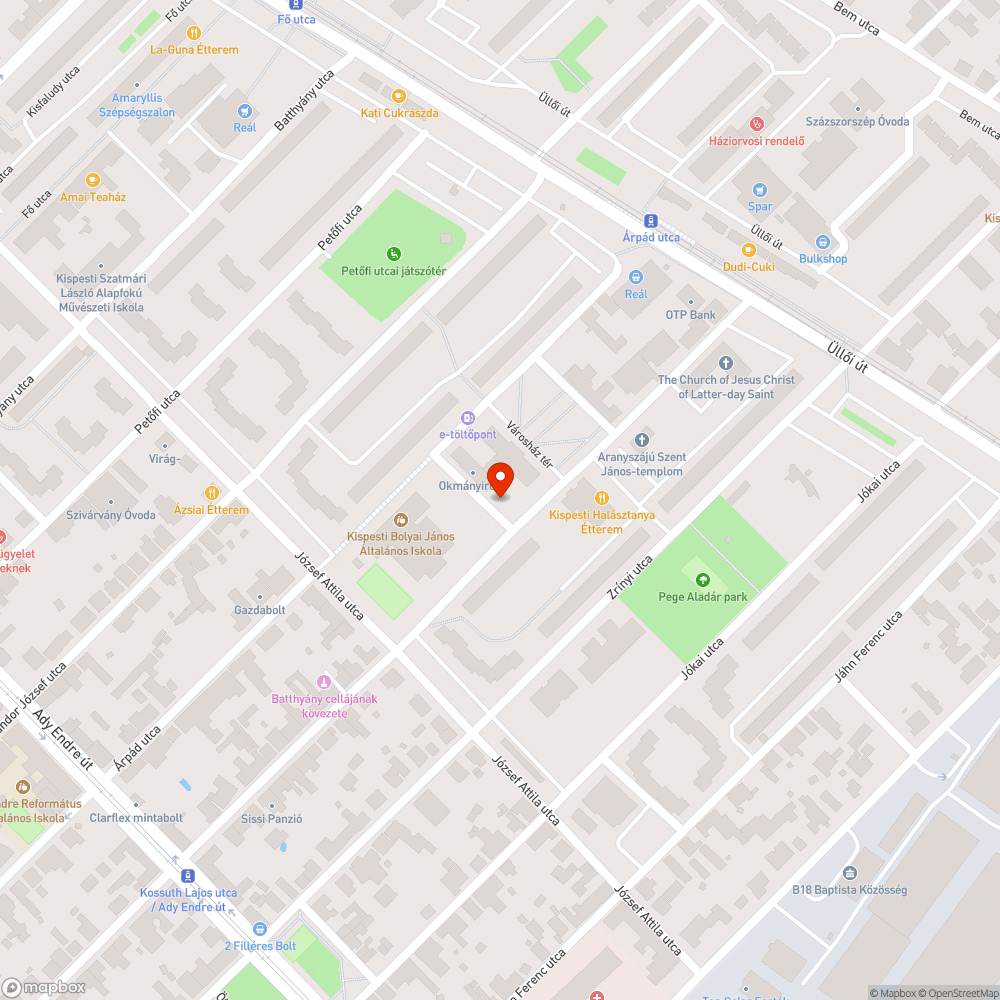 autólerakatként használt parkoló bejelentés helye