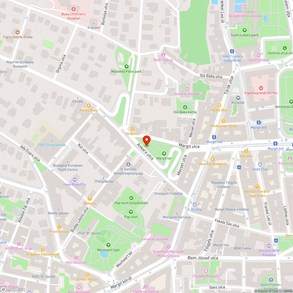 Graffitis buszmegálló bejelentés helye