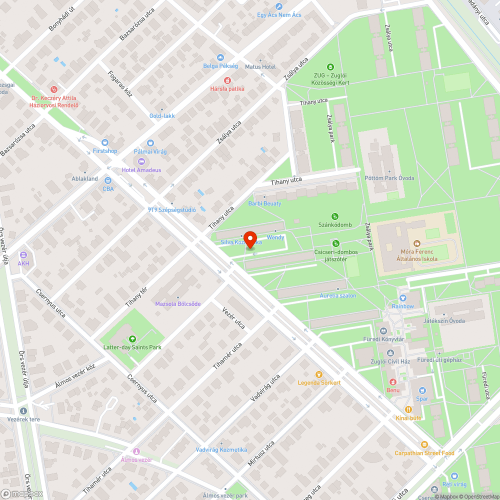 Elhagyott tehergépjármű a Vezér utcában bejelentés helye