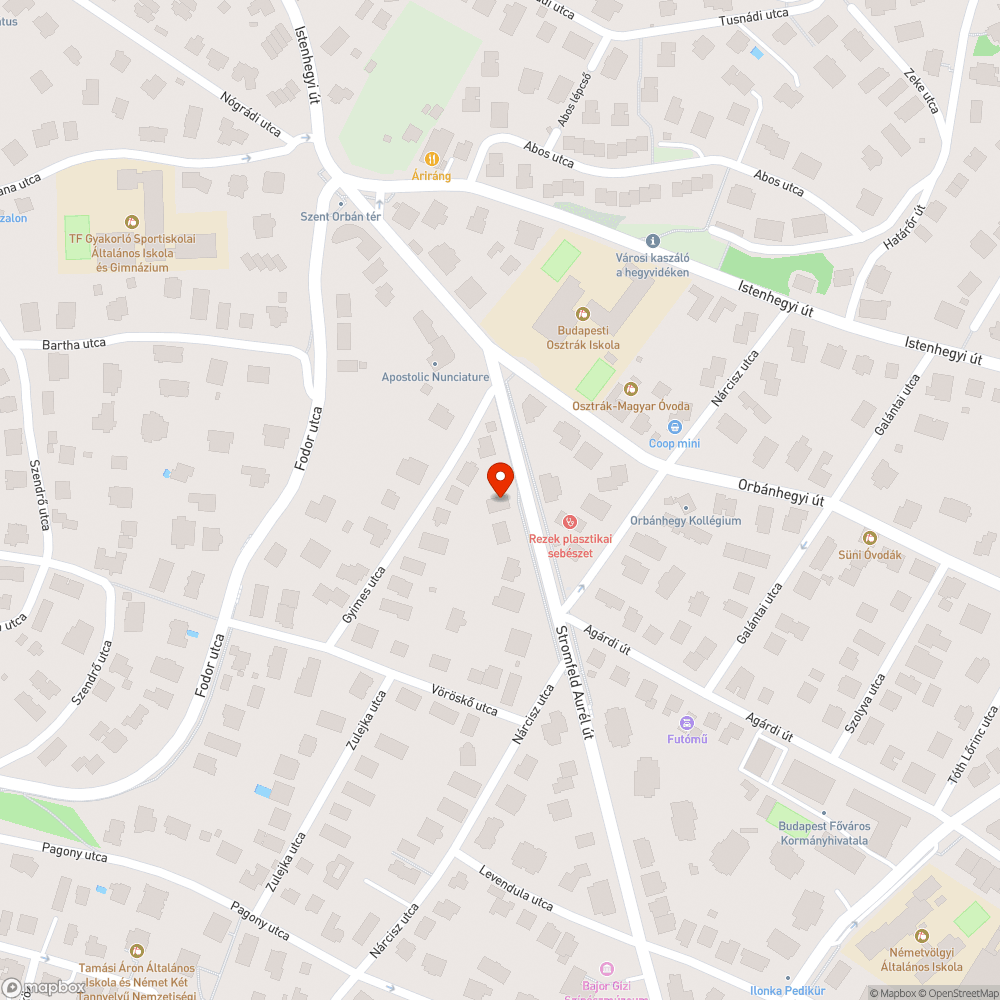 Hiányzó járda, utat elálló autók bejelentés helye