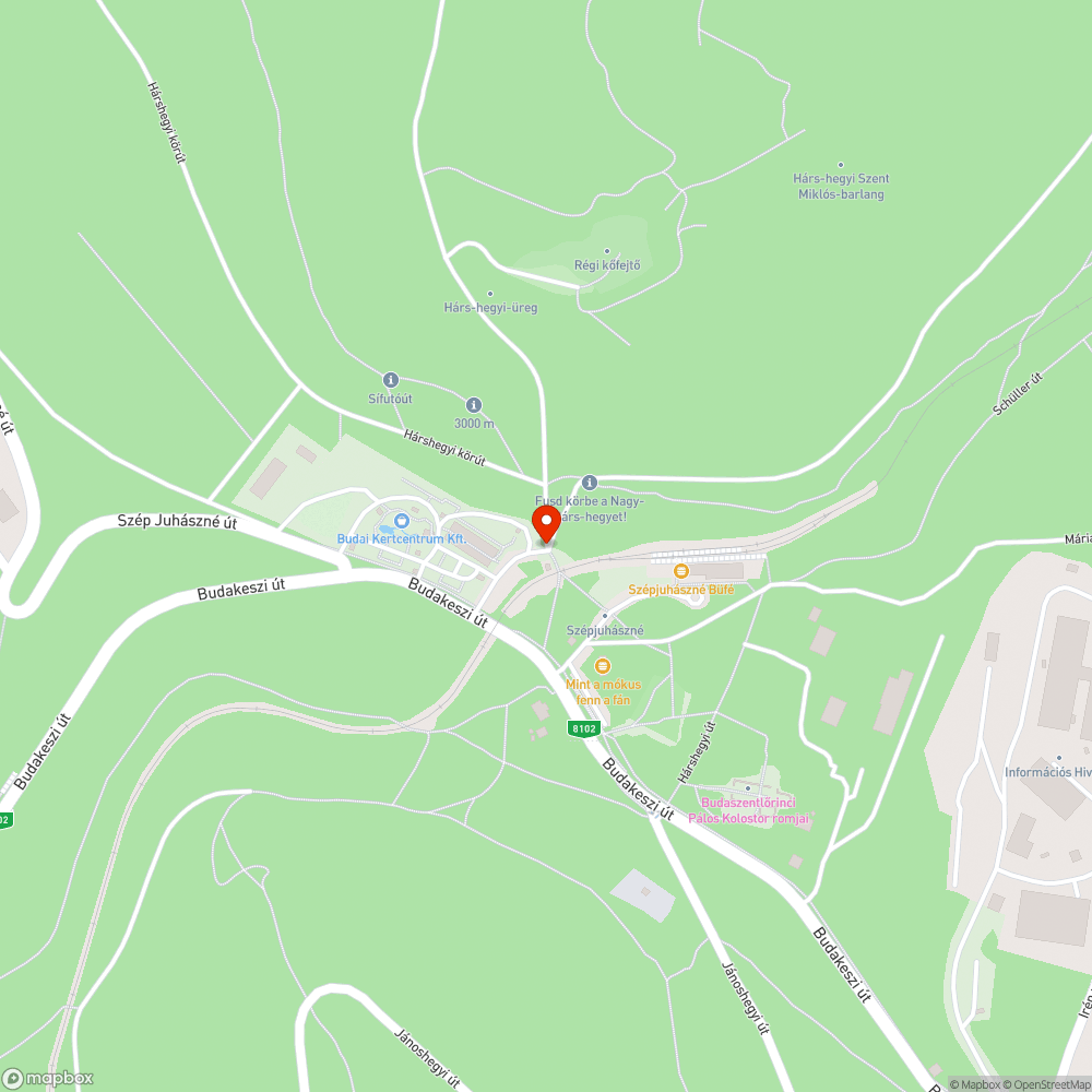 Szemét az erdő szélén a Hárs-hegyen bejelentés helye