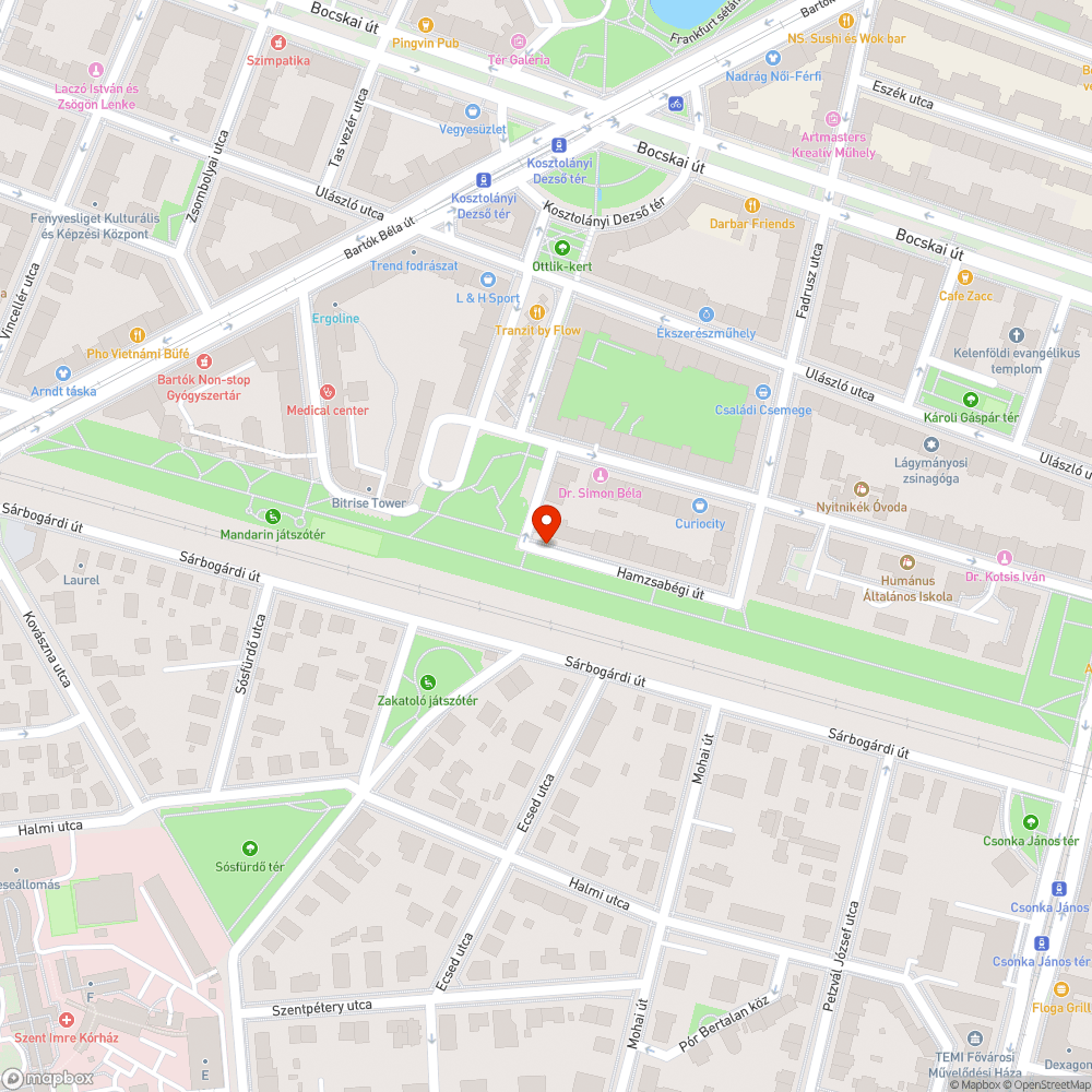 Kiszáradt fa 2. bejelentés helye