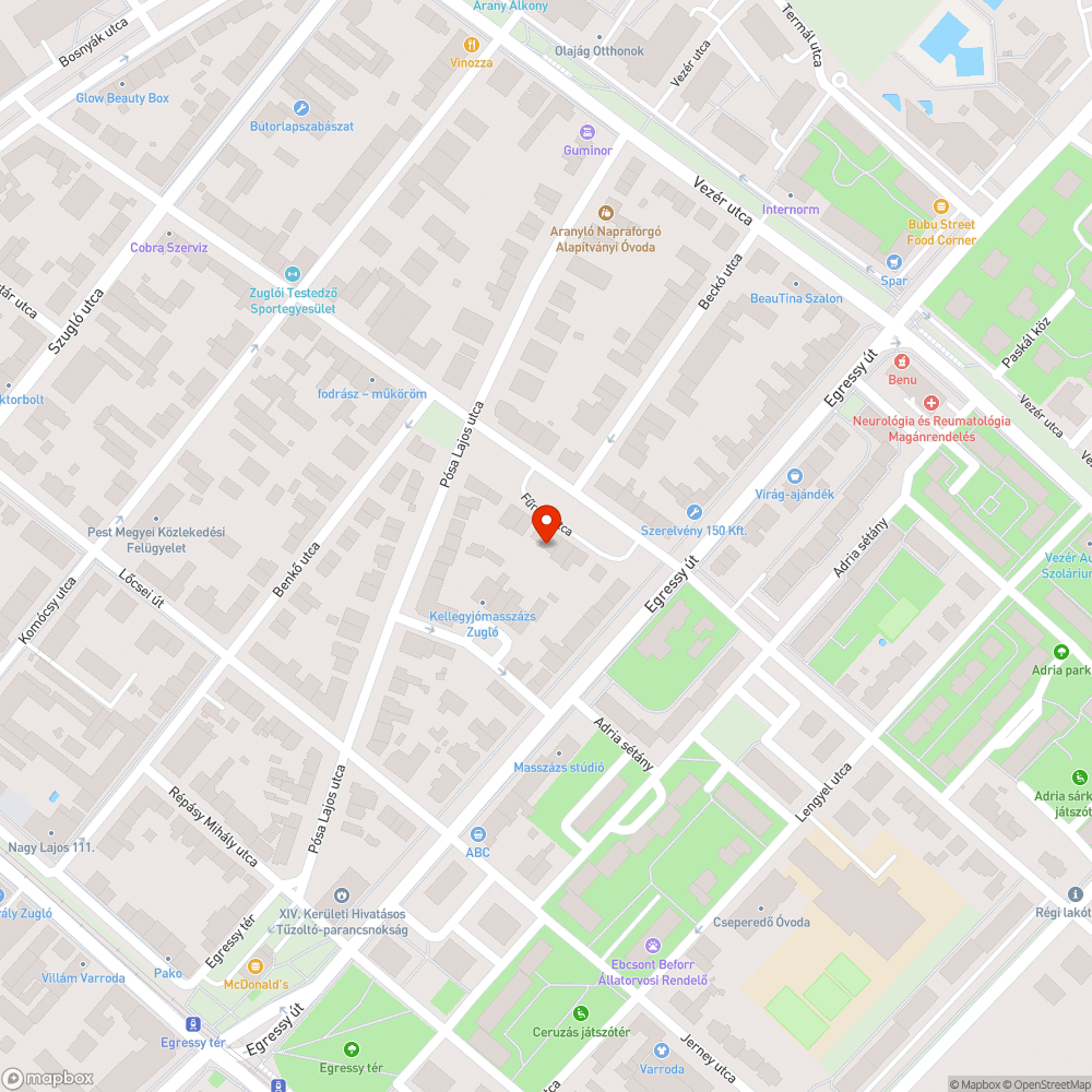 Elhagyott autó bejelentés helye