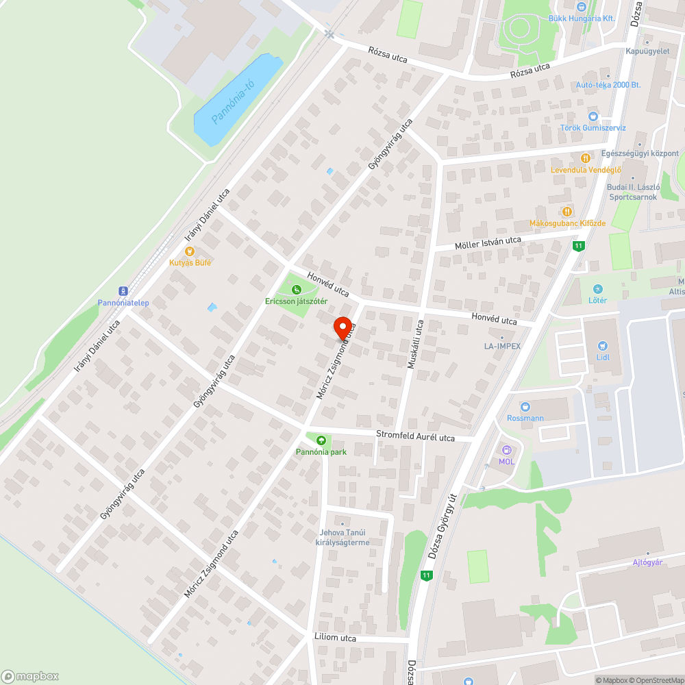 Nincs közvilágítás bejelentés helye