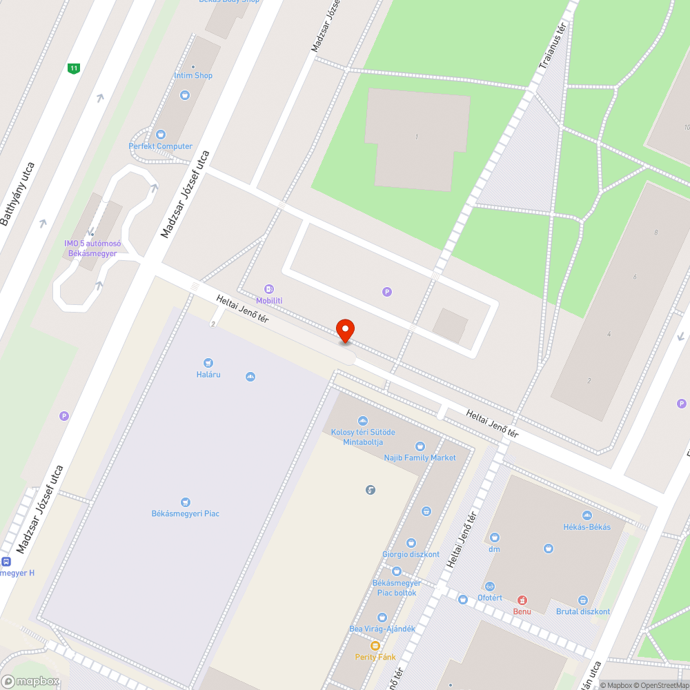 Megdőlt poller bejelentés helye