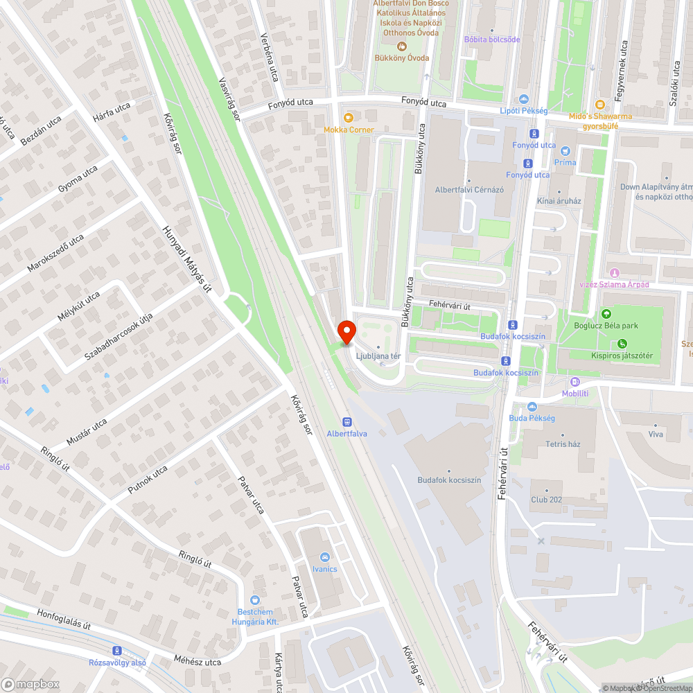 Hibás járda bejelentés helye