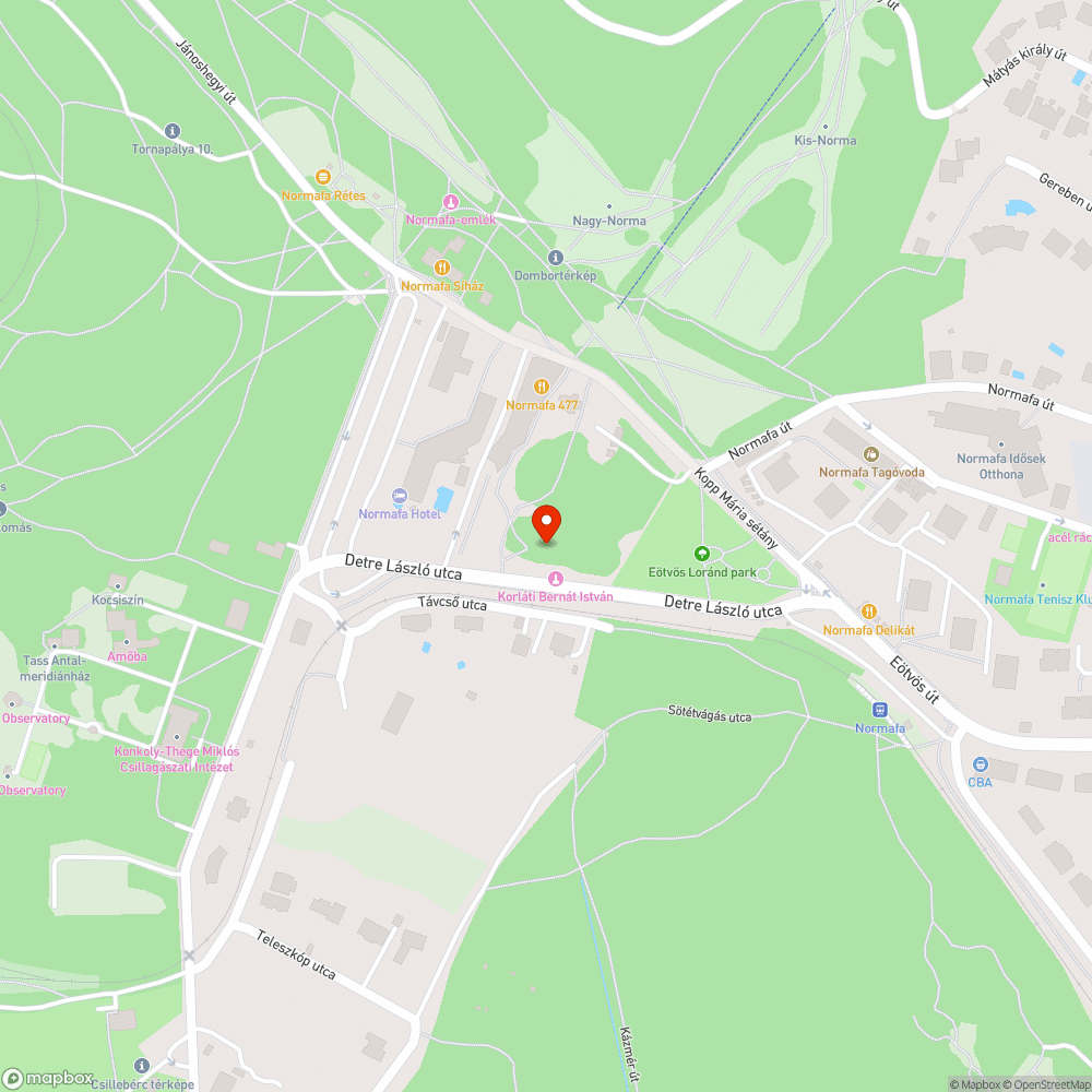 Köztéri szemetes bejelentés helye