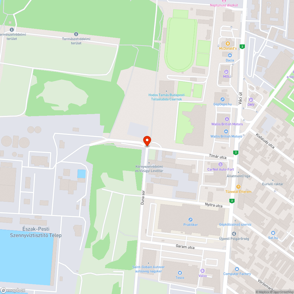 Beszakadt aknafedlap bejelentés helye