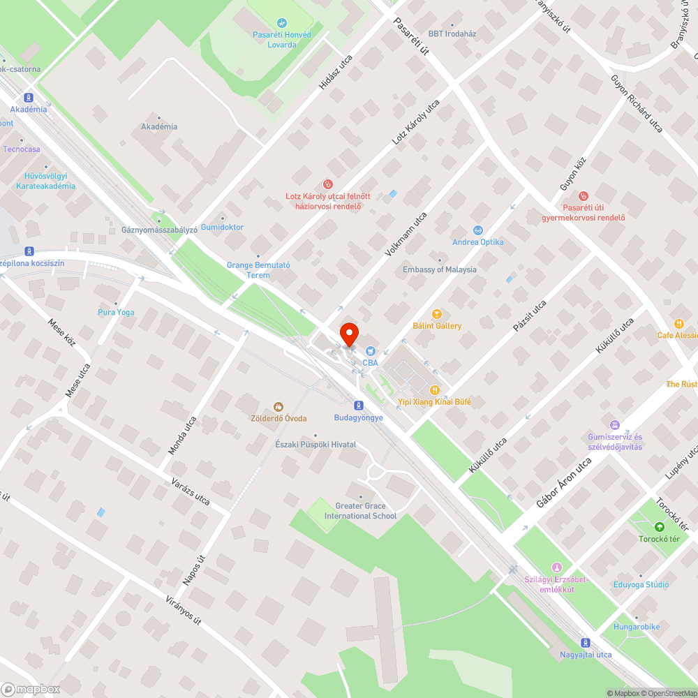 Graffiti bejelentés helye