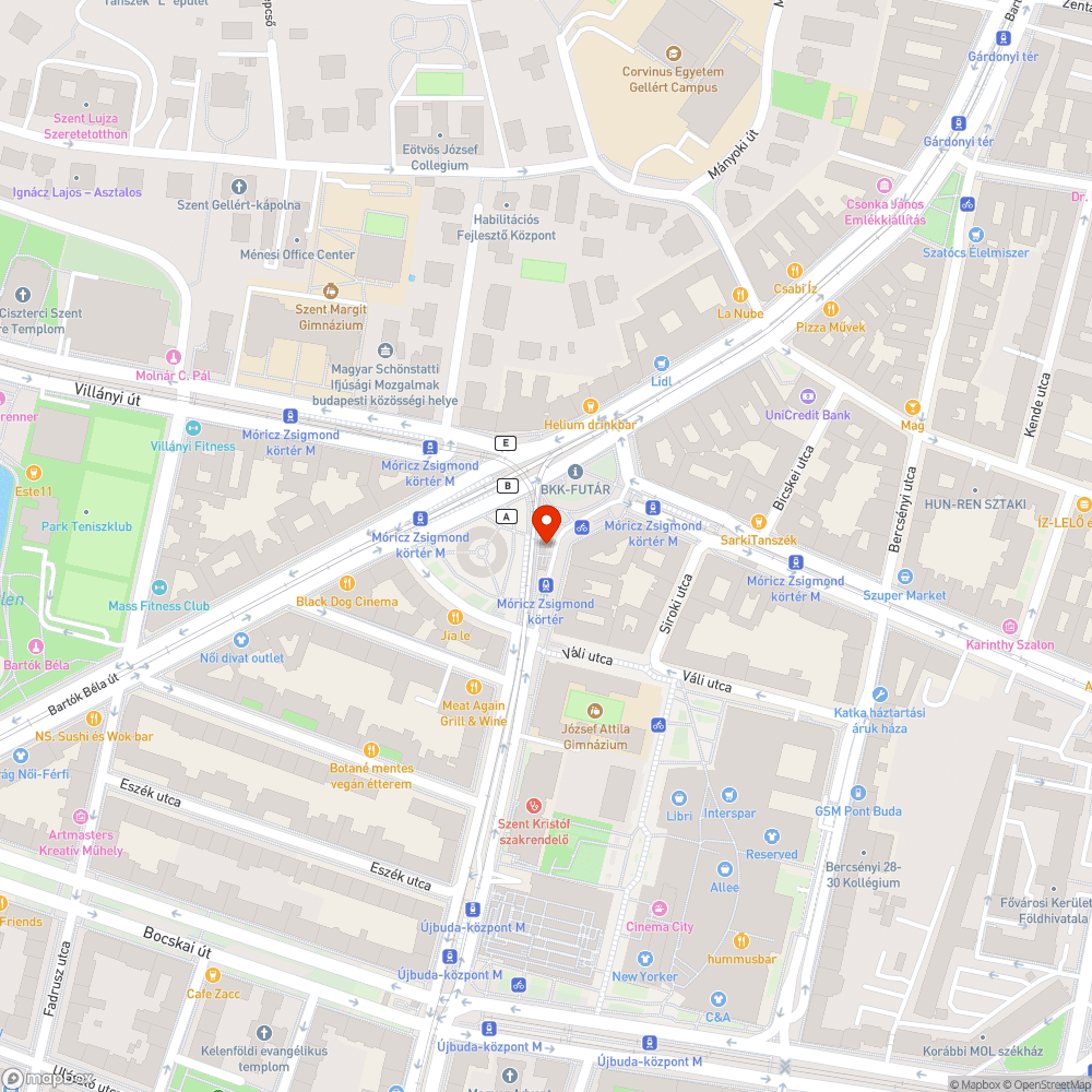 Gusztustalan megálló bejelentés helye