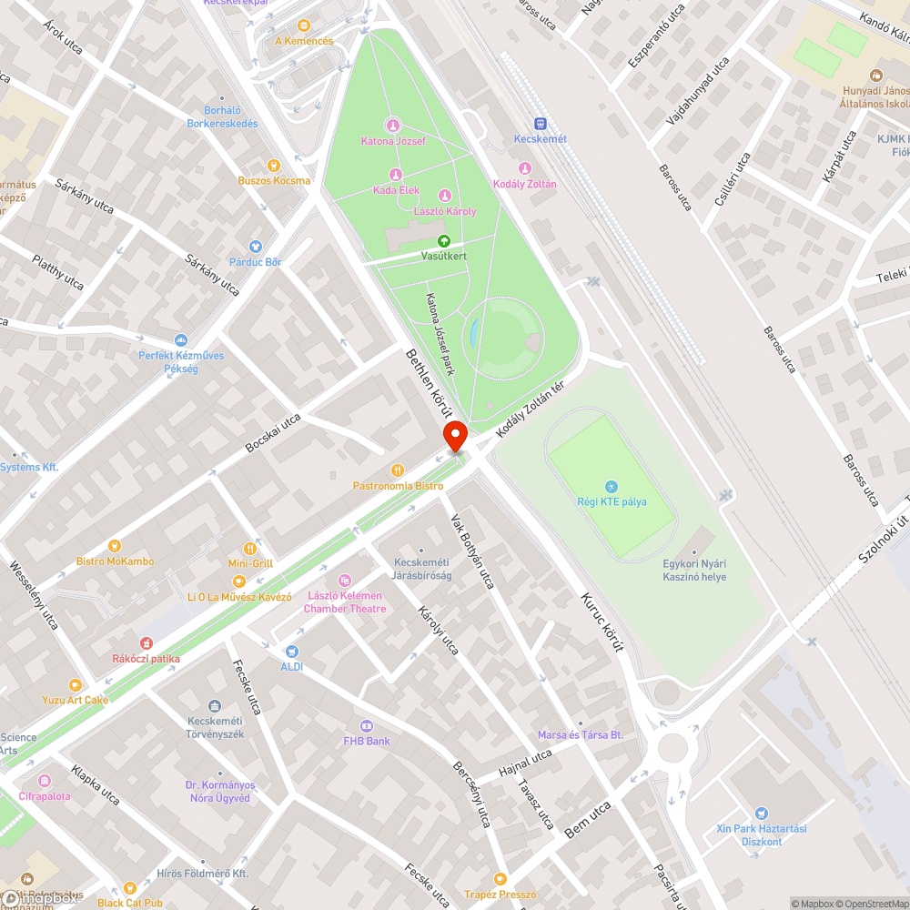 Megsüllyedt, rozsdás közműfedél bejelentés helye