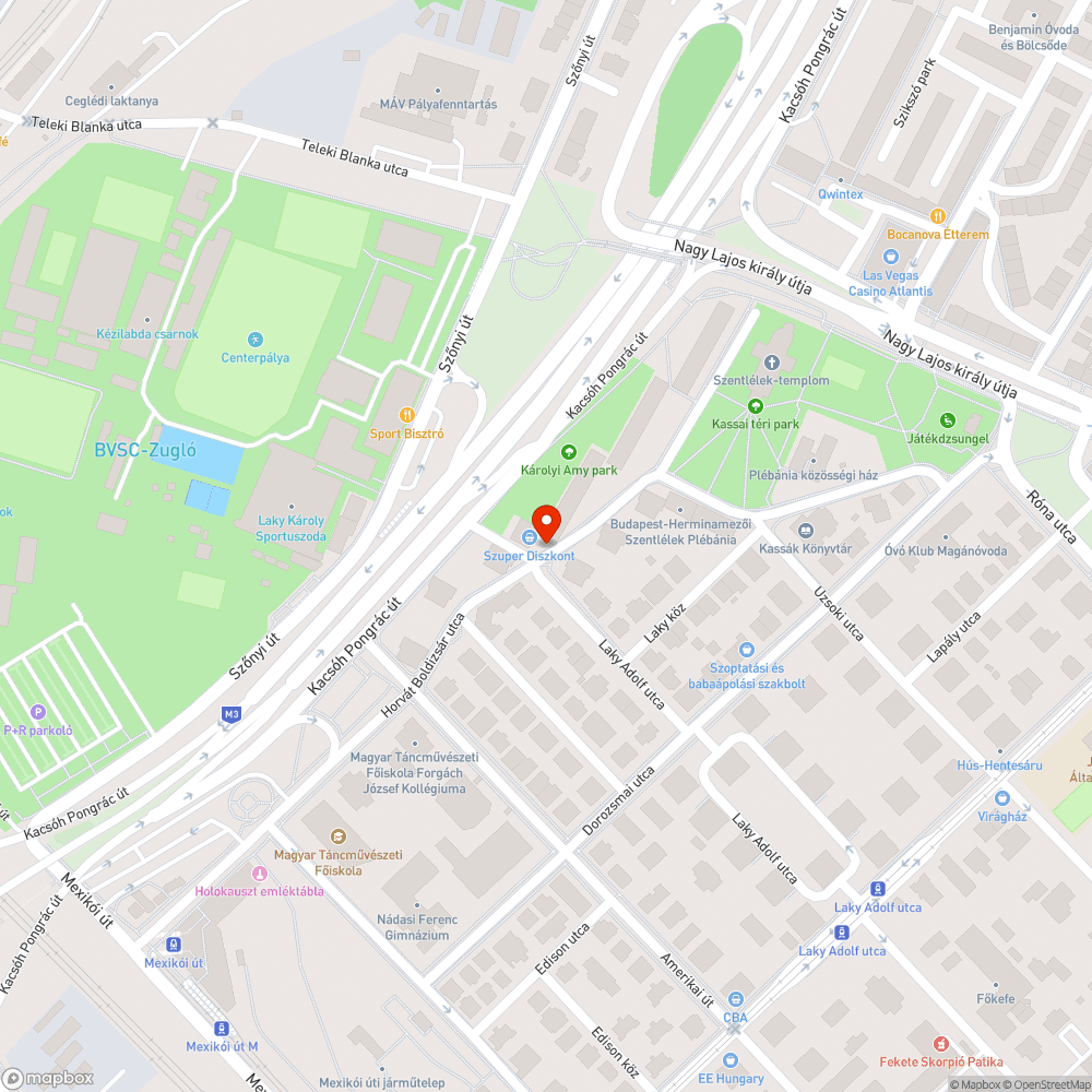 Leparkolva bejelentés helye