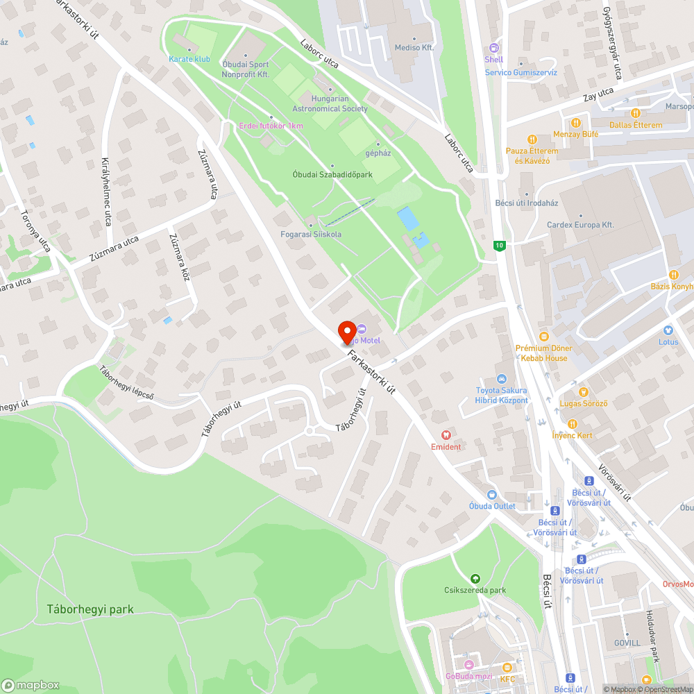 Megrongált megállótábla bejelentés helye